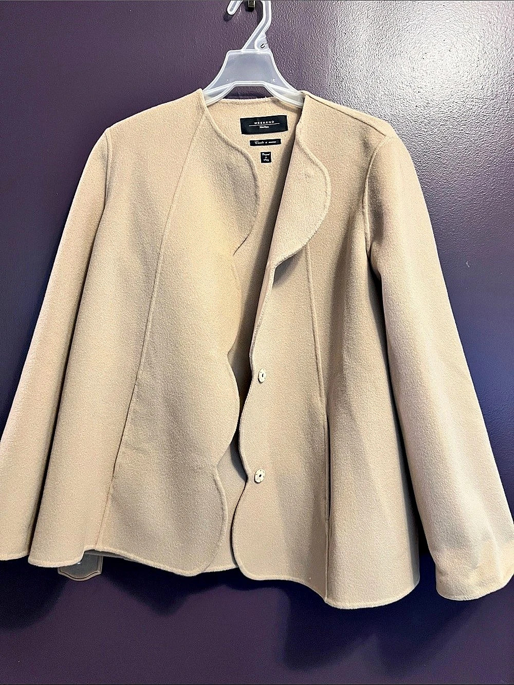 Weekend Max Mara Beige Snap-Front Jacket